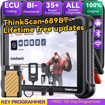 ThinkScan 689BT IMMO key Programmier OBD2 Diagnosegerät KFZ Scanner 35 Reset NEW
