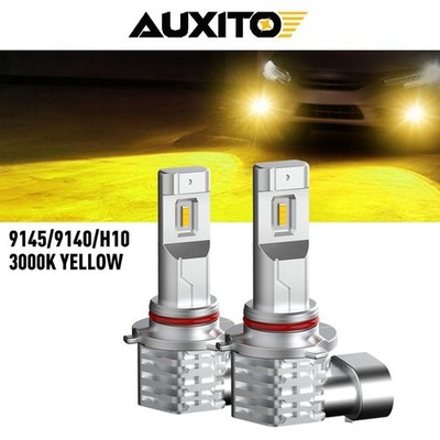 9145 9140 H10 LED Fog Light Bulbs for Ford F150 2004-2021 Super Yellow 3000k EAK