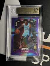 2019-20 Panini Purple Prizm #249 Ja Morant Grizzlies RC Rookie 13/75 BGS 9.5