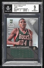 2013 Titanium Titanic Threads Jumbo /299 Giannis Antetokounmpo BGS 9 MINT 0g70