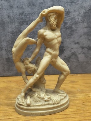 Sculpture By G. RUGGERI  ERCOLE E LICA  Alabaster Hercules
