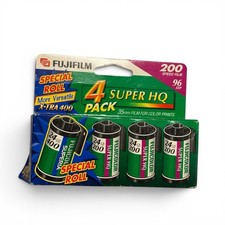 Fujifilm 200 Speed Film 4 Rolls X 24 Exposures 35mm Photography Expired 11/2002