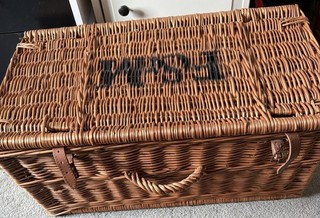 F&M Fortnum & Mason Cestino da Picnic in Vimini Misura 60 X 32 X 28 cm