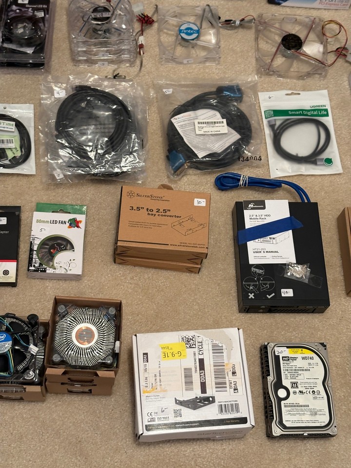 Bulk Computer Components Lot – 40 Items – Perfect for PC Builders ...