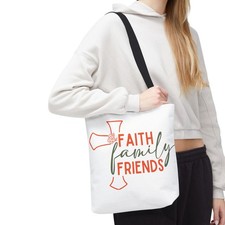 Religious Tote Bag Christian Faith Quote Scripture Gift Her