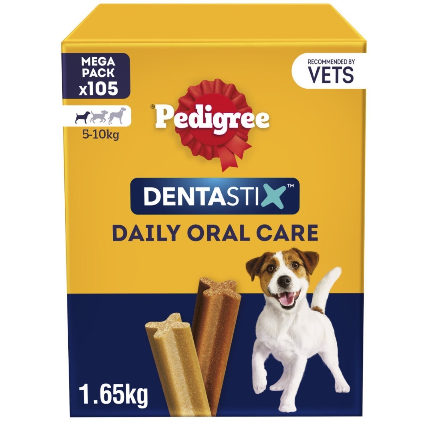 105 Pedigree Dentastix Daily Dental Sticks Dog Treats Small Dog Chews - Image 4
