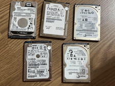 Lot of 5 HDD 500 GB 2.5" SATA III Laptop Hard Drive Mixed WD Black Seagate R1046