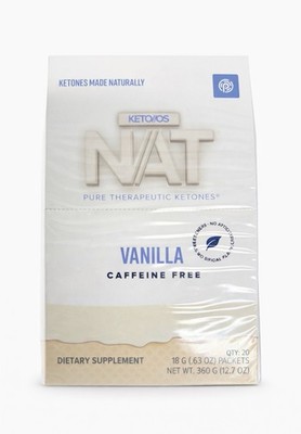 PRUVIT Ketones NAT 20 Packets Free Caffeine  VANILLA / FREE SHIPPING