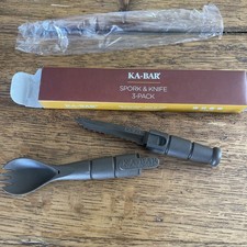 KA-BAR Taktisches Spork & Knife Campingmesser Kubotan Gabel Und Messer