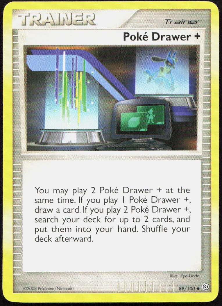 Poke Drawer + 89/100 Uncommon Stormfront Pokemon Lightly Played