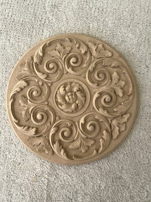 ROSSETTE DESIGNER WOOD GRAINED 7  CARVING Style From 1968 FILON VISTRON CORP