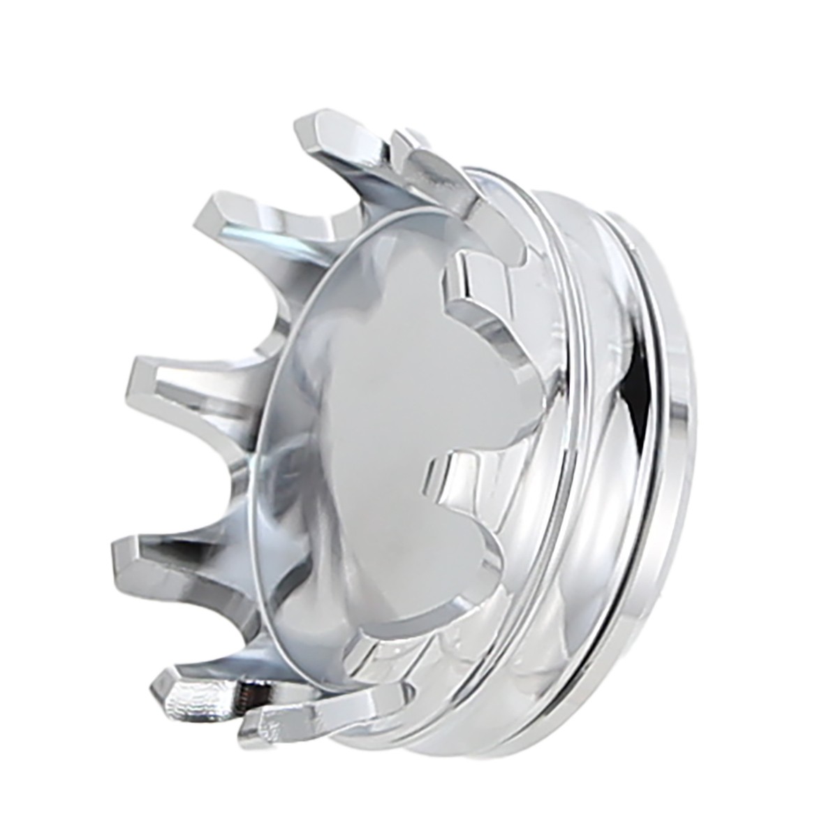 Chrome Fork Lock Crown shaped Cover For Harley 1994-2023 Road King Parts