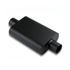 Universal 3-inch Center Incenter Out Dual Chamber Performance Muffler 17.3-...