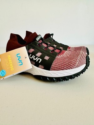 NEW UYN MARENGO MEMBRANE 115 MAROON MERINO WOOL BUCEFALO TRAIL SNEAKERS SIZE 6