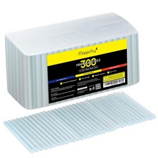 Magicfly Mini Hot Glue Gun Sticks, Huge Pack of 300 Sticks - 4" x .27", White  0.09 per gallon