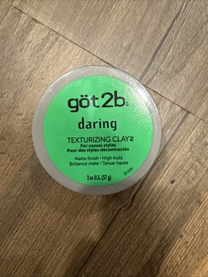 Got2b Daring Texturizing Clay Matte Finish High Hold Casual Styles 2 oz