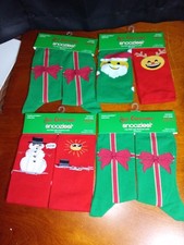 8 Pair Christmas Crew Socks Women's Size 5-10