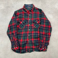 Northwest Territory Shirt Mens XL Vintage Flannel Wool Blend Button Down, Red