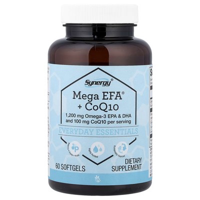 2 X Vitacost, Mega EFA� + CoQ10 - 1200 mg Omega-3 EPA & DHA - 100 mg CoQ10, 60 S