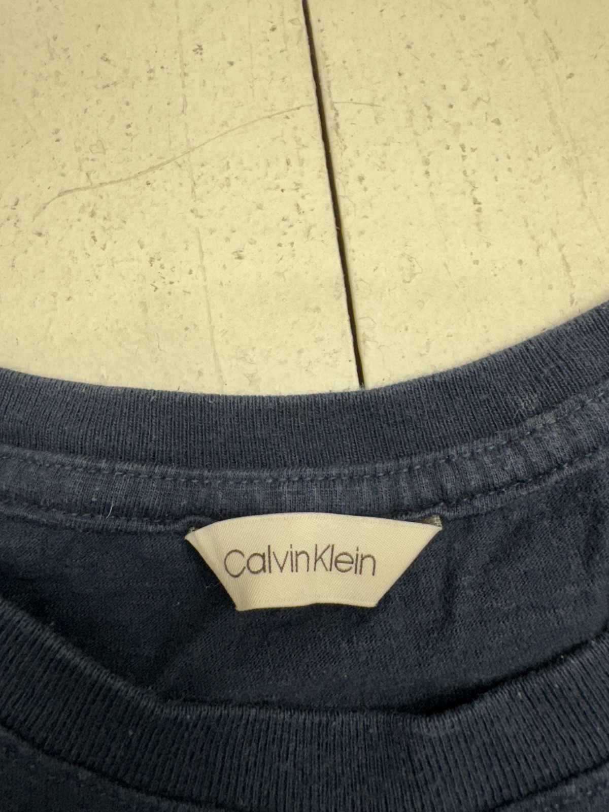 Calvin Klein Solid Navy Blue Basic Short Sleeve T… - image 3