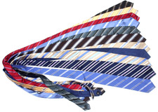 230 LOT 10 MICHAEL KORS STRIPES  MEN'S TIE 100  SILK MADE IN CHINA