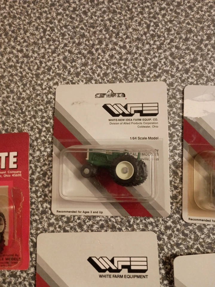 Lot Of 7 1:64 Die-cast White Farm Equipment Tractors - Image 3 of 4