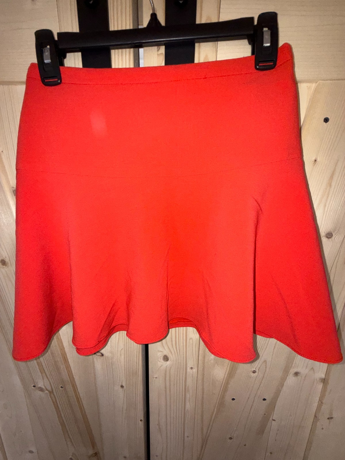 BCBG Maxazria Women’s Mini skirt Size XS Red Poppy Cute swing Preppy