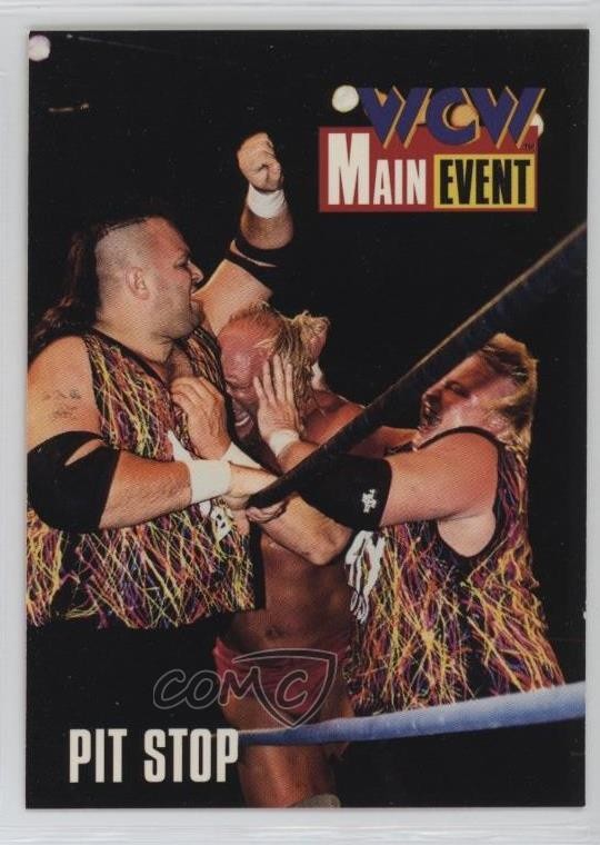 1995 CARDZ WCW Main Event Moves The Nasty Boys Pit Stop #64 0y59