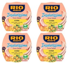 4X INSALATA DI TONNO RIO MARE INSALATISSIME MAIS CON FAGIOLI, CAROTE E OLIVE ...