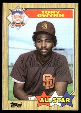 Tony Gwynn 1987 Topps #599 San Diego Padres MLB READ FREE SHIPPING AutographDen