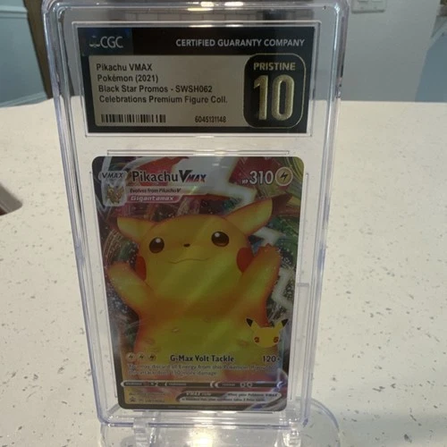 CGC PRISTINE 10  Pikachu VMAX Promo Holo SWSH062 Sword & Shield