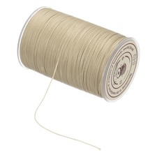 Waxed Cord 0.45mm Waxed Thread 87 Yard Wax String Leather Cord Dark Beige 