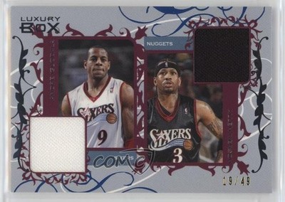 2006 Topps Luxury Box Bronze 19/19 Allen Iverson Andre Iguodala #CDR-II HOF 16vq