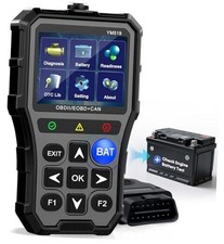OBD2 Scanner with Battery Tester - Check Engine Light  Emissions Readiness,