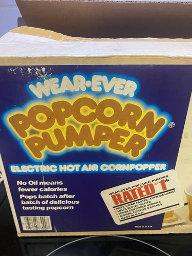 VTG Wear-Ever Popcorn Pumper 73000 Corn Popper Tested USA  All Incl!