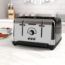 MORPHY RICHARDS 4 SLICE TOASTER - BLACK