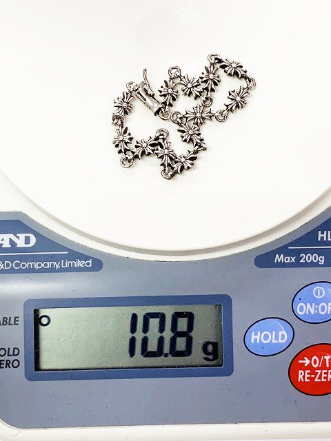 Chrome Hearts Tiny E & CH Plus Silver Bracelet 92… - image 6