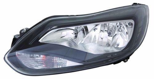 ABAKUS Left Headlight 431-11A4LMLDEM2 For Ford, Black, H7/H1, LWR