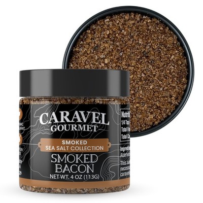 Smoked Bacon Salt for Cooking or Finishing   Natural and 4 Ounce (Pack of 1)