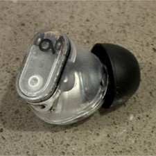 Clear and Black In-Ear Earbud Replacement Single Transparent Headphone Part