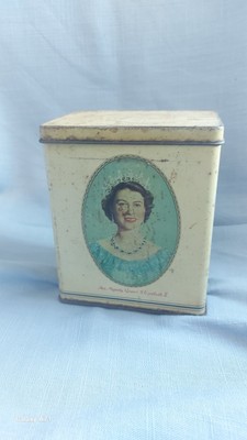 1953 Queen Elizabeth II Coronation Souvenir Teedose - Duke of Edinburgh