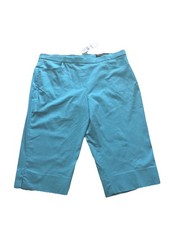 Alfred Dunner Allure Capri Tummy Slimming Pants - Size 22W - Aqua Color - NWT