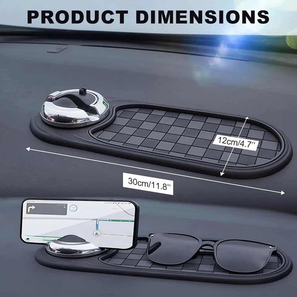 Multifunction Car Dashboard Anti-Slip Mat Auto Phone Holder & Parking Number - Image 2 of 4