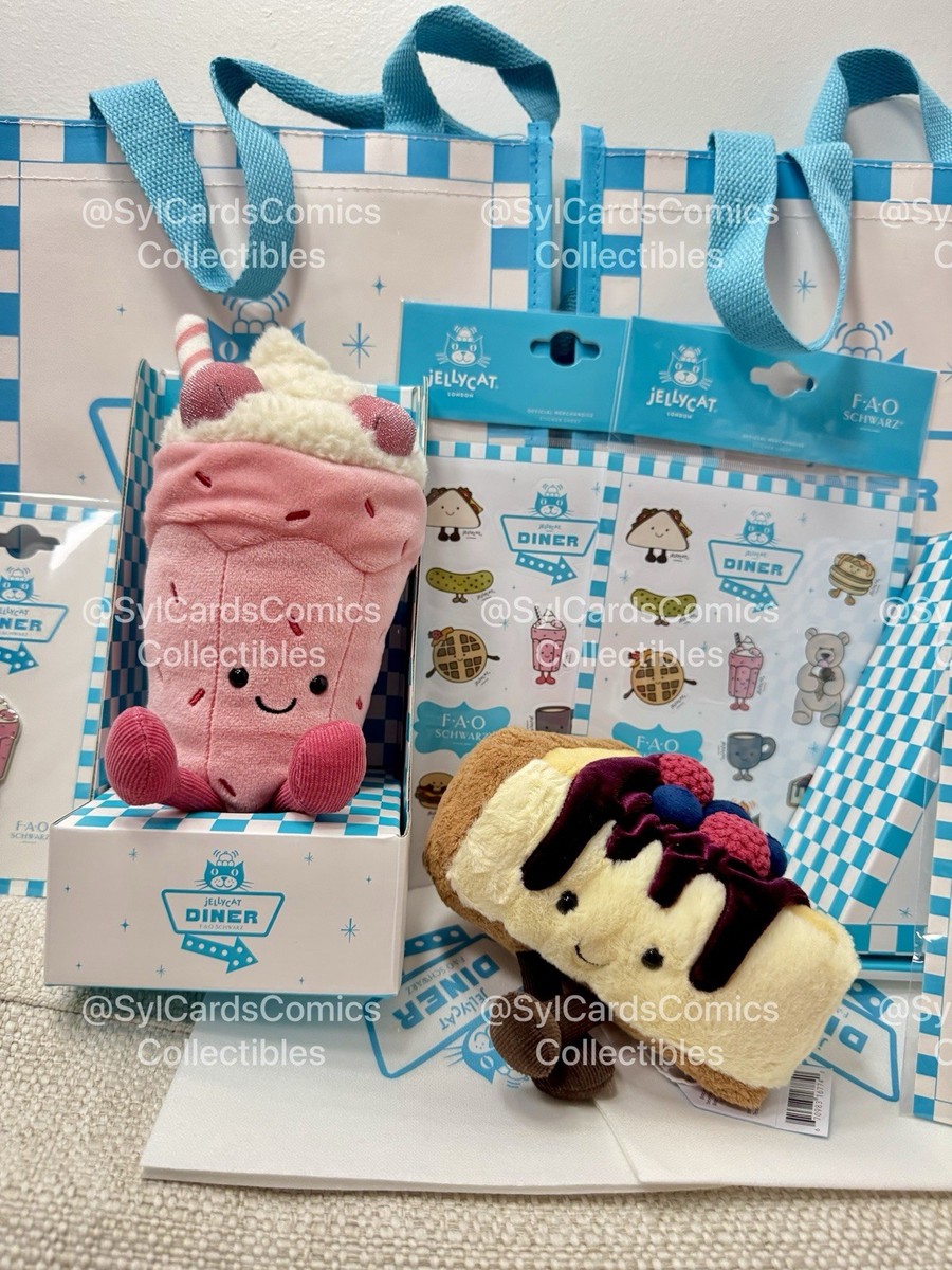 Ship Now! 100% Authentic Jellycat Cheesecake, Milkshake, Pancakes