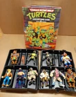 1988 Vintage Teenage Mutant Ninja Turtles Case With 2 Inserts and 10 Figures