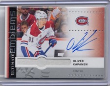 2024-25 UD Ultimate Collection Emblems Rookie Auto #UER-OK Oliver Kapanen