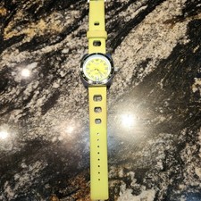 Womans Zodiac sea dragon watch 1882 Lime Green Working Rubber Band Read Descript