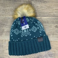 Ariat Patrona Beanie w/ Faux Fur Pom | Reflecting Pond  — New