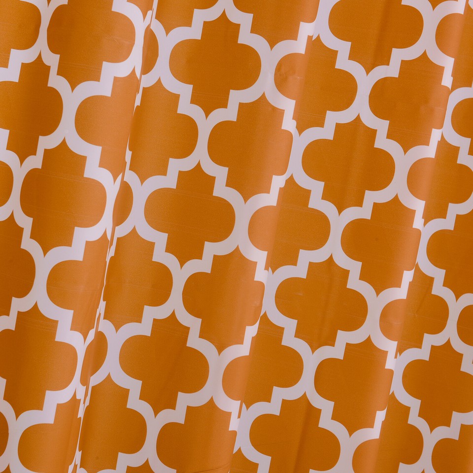 Extra Long Shower Curtain Waterproof Polyethylene vinyl Fabric Bathroom