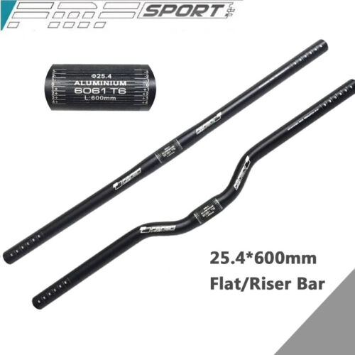 FMFXTR 25.4*600mm Riser 30mm Aluminum Alloy Mountain Road Bicycle Flat Riser Bar - Picture 1 of 12